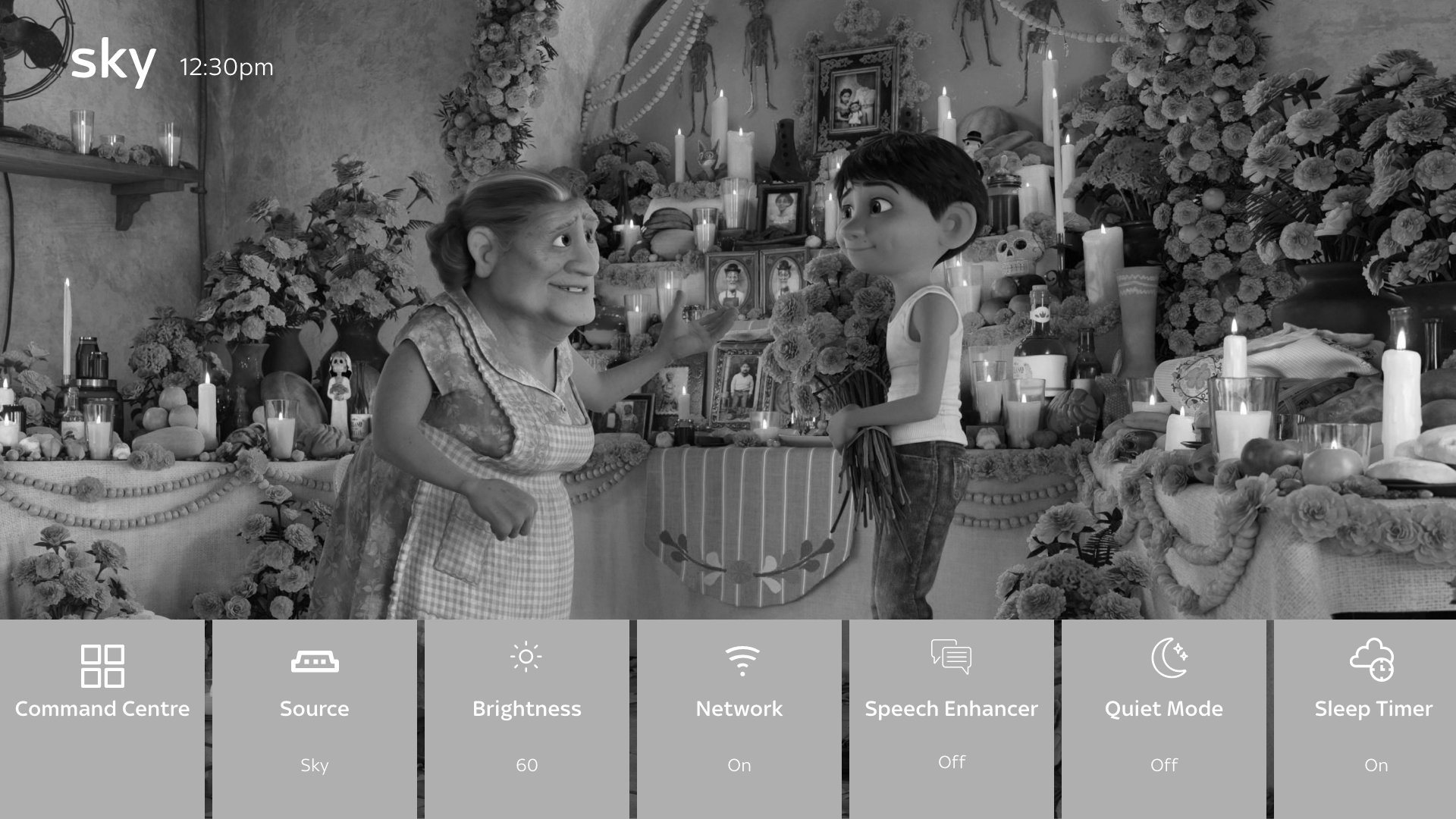 Quick Menu launch structure